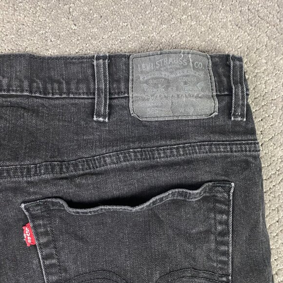 Levi's 569 Jeans Men's 40 x 32 Measures 40 x 29 Black Straight Leg Stretch - Picture 4 of 11